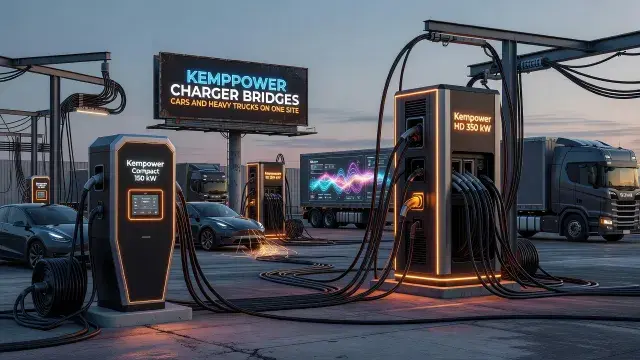 Kempower Charger Bridges Cars and Heavy Trucks on One Site